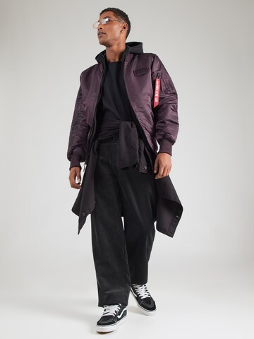 ALPHA INDUSTRIES Prehodna jakna 'MA-1 D-Tec SE' | vijolična barva