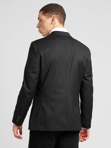 Coupe regular Veste de costume TOPMAN en noir