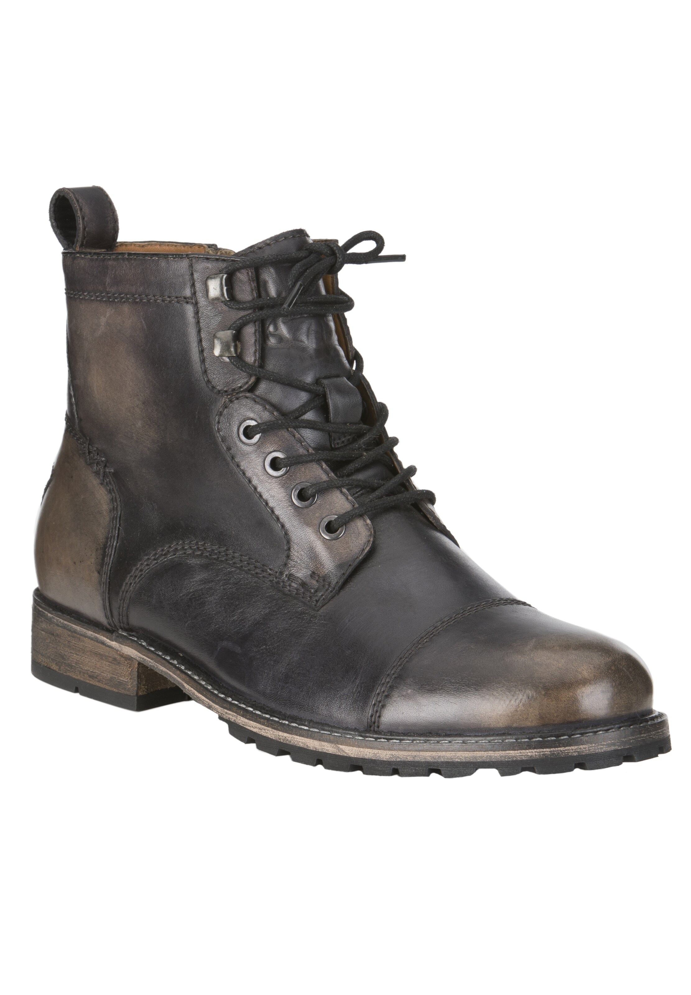 STOCKERPOINT Lace-Up Boots in Black
