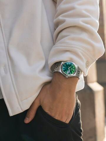 Lotus Analoog horloge in Groen
