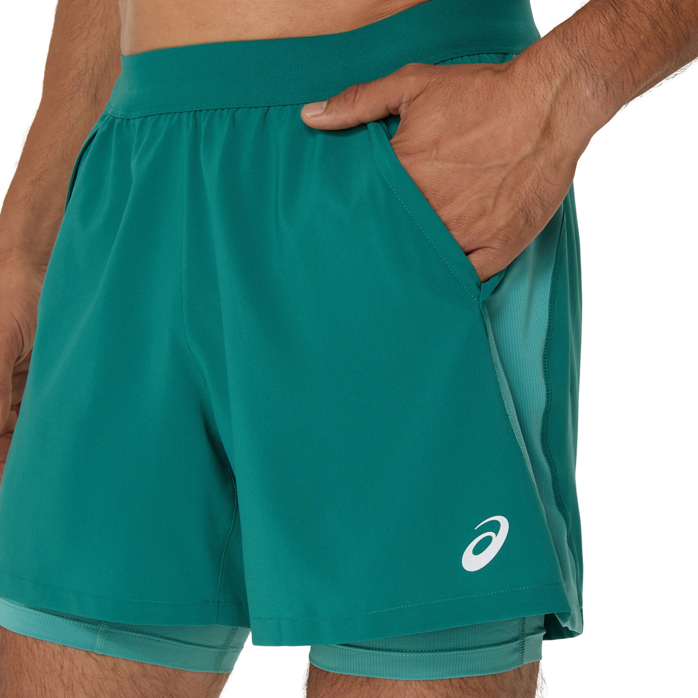 ASICS Regular Workout Pants in Green