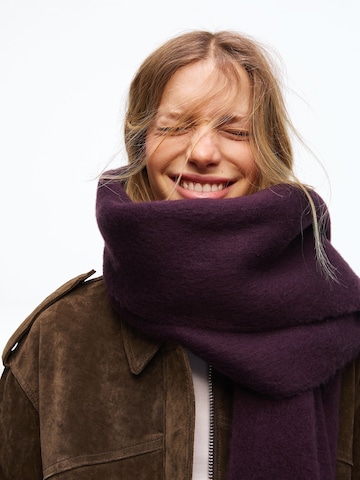 Écharpe Bershka en violet