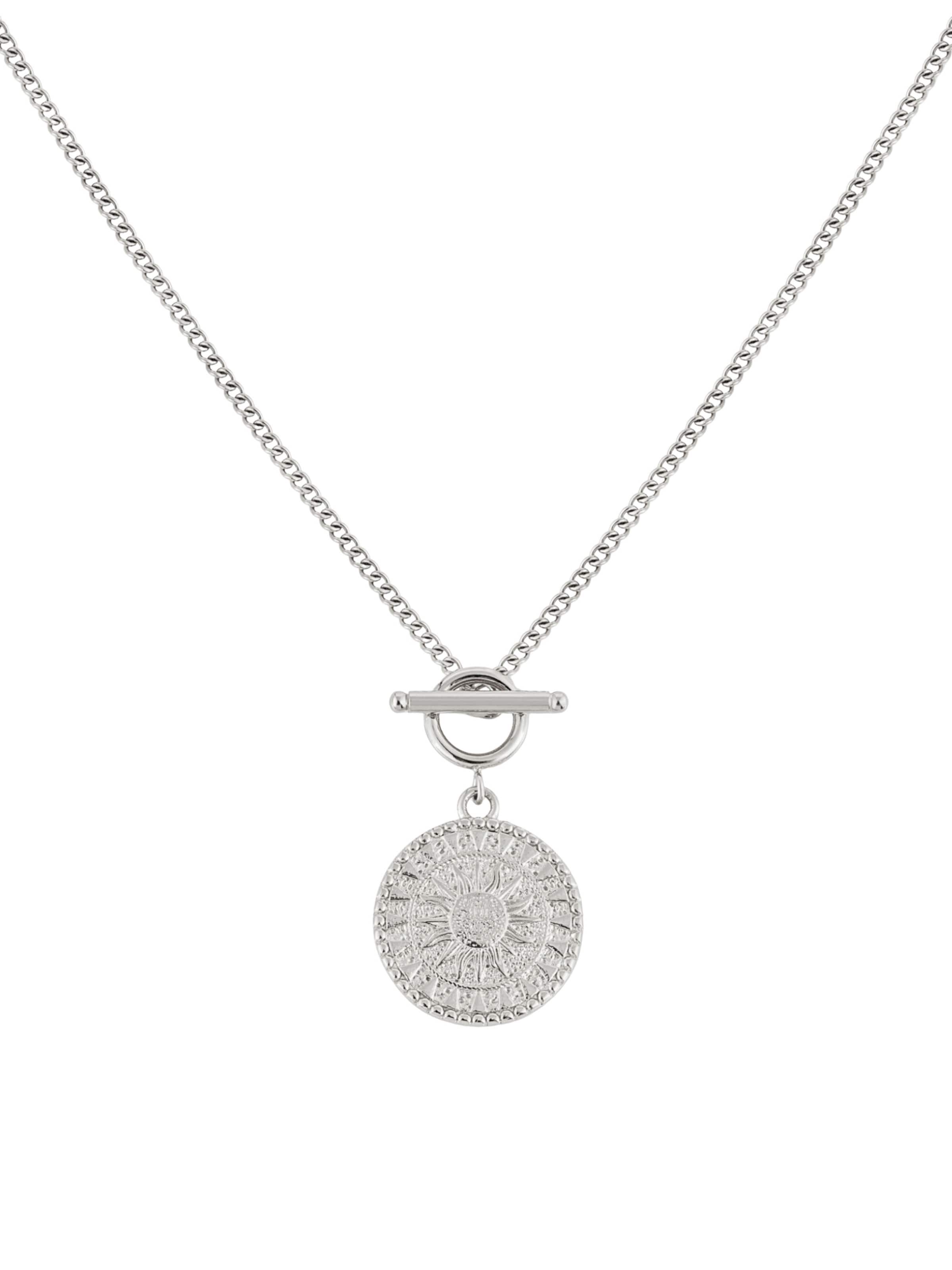 GOOD.designs Necklace 'Sonne' in Silver: front
