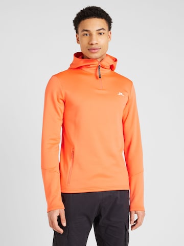 J.Lindeberg Sport sweatshirt 'Aerial' i orange: framsida