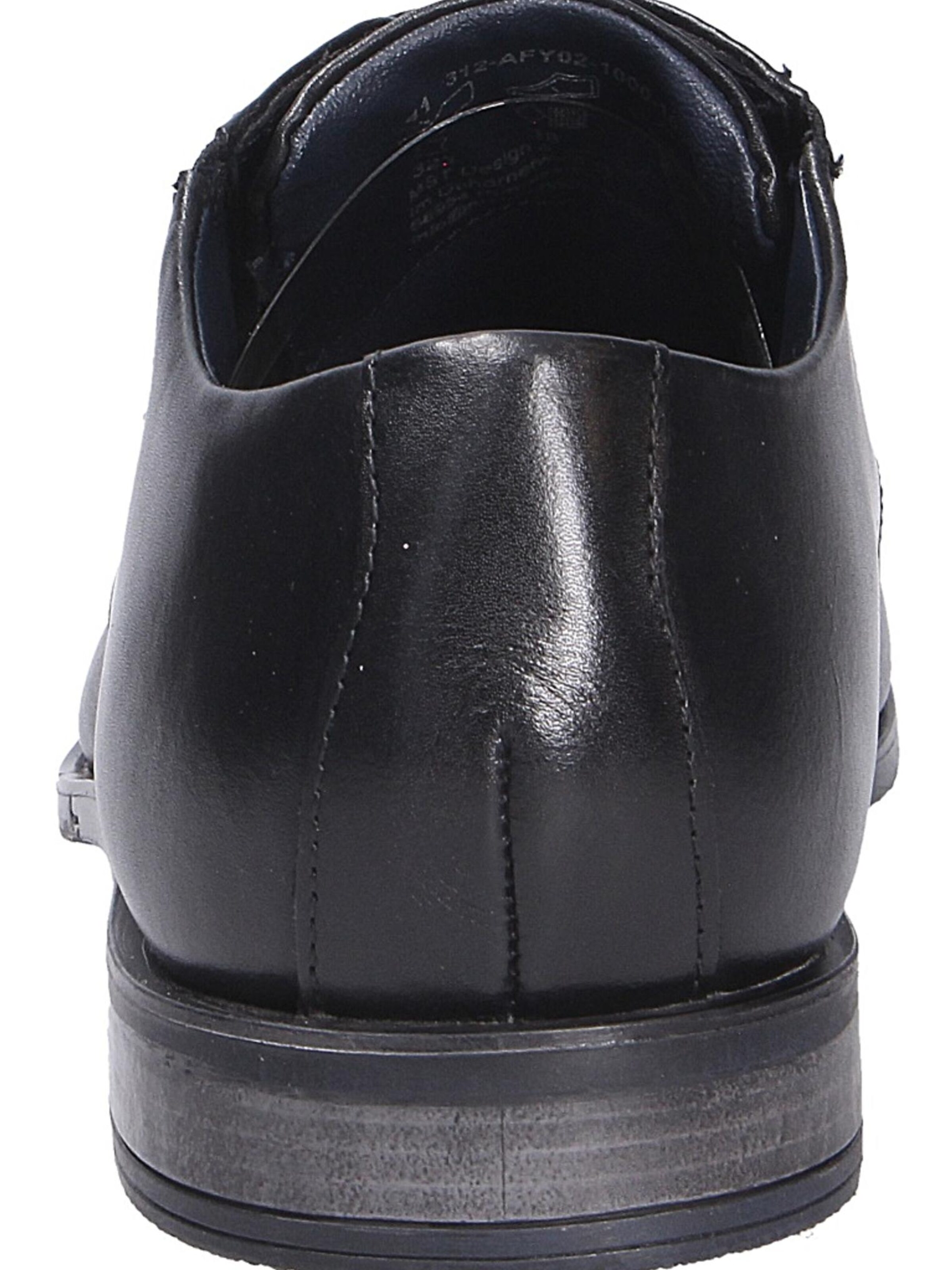 bugatti Čevlji na vezalke | črna barva