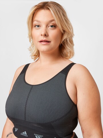 ADIDAS SPORTSWEAR Bustier Sportmelltartók - fekete