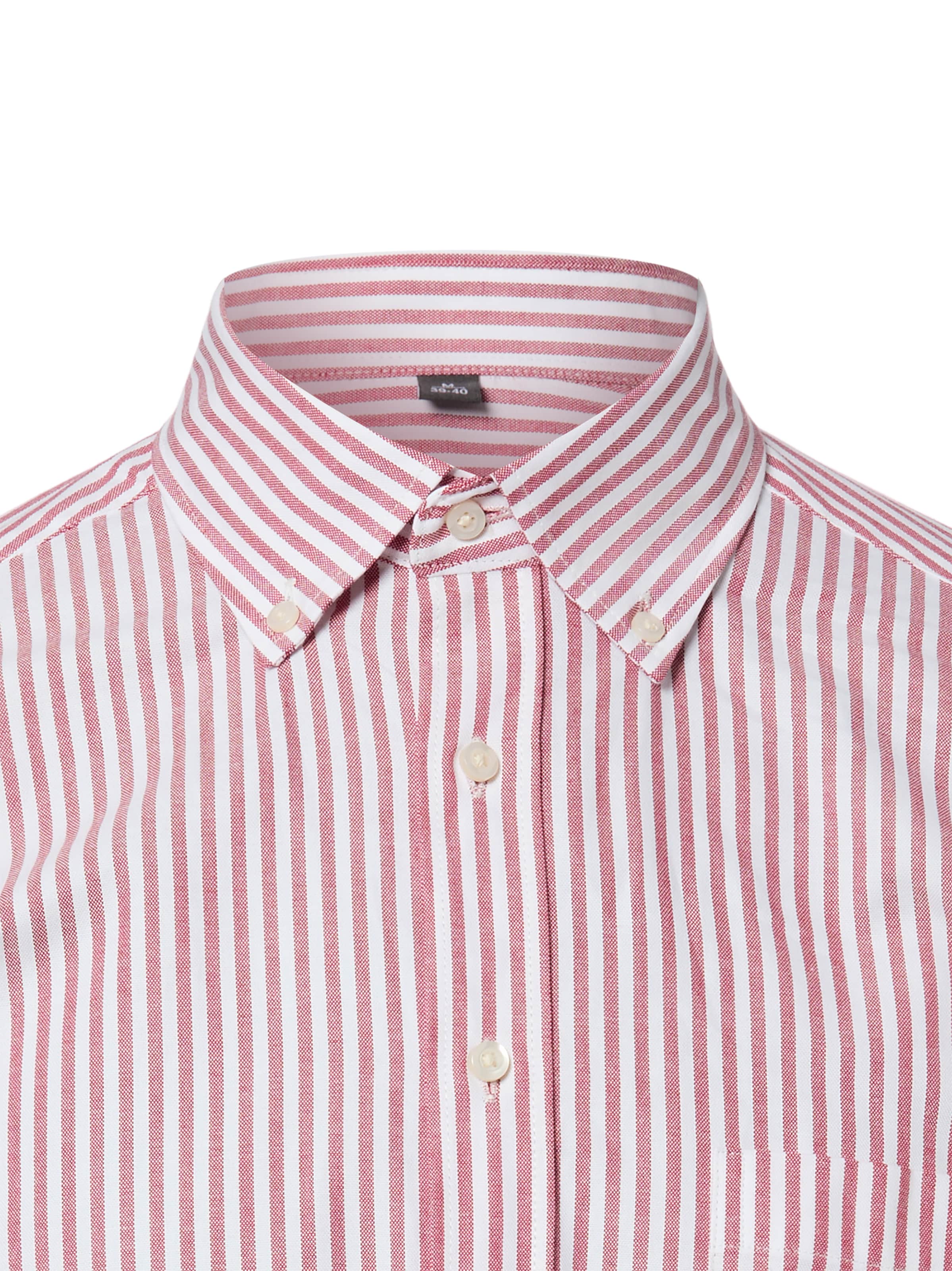 Nils Sundström Regular fit Button Up Shirt in Red