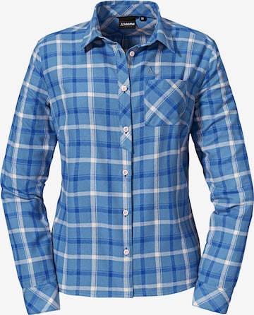 Camicia funzionale 'Almkogel' di Schöffel in blu: frontale