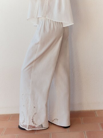 Bhoem Wide Leg Hose in Weiß