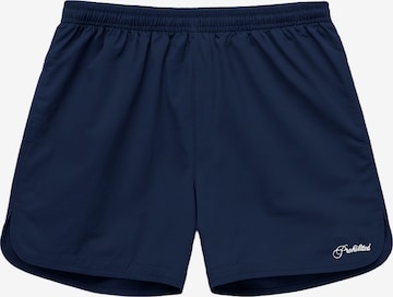 Pantaloncini da bagno di Prohibited in blu: frontale