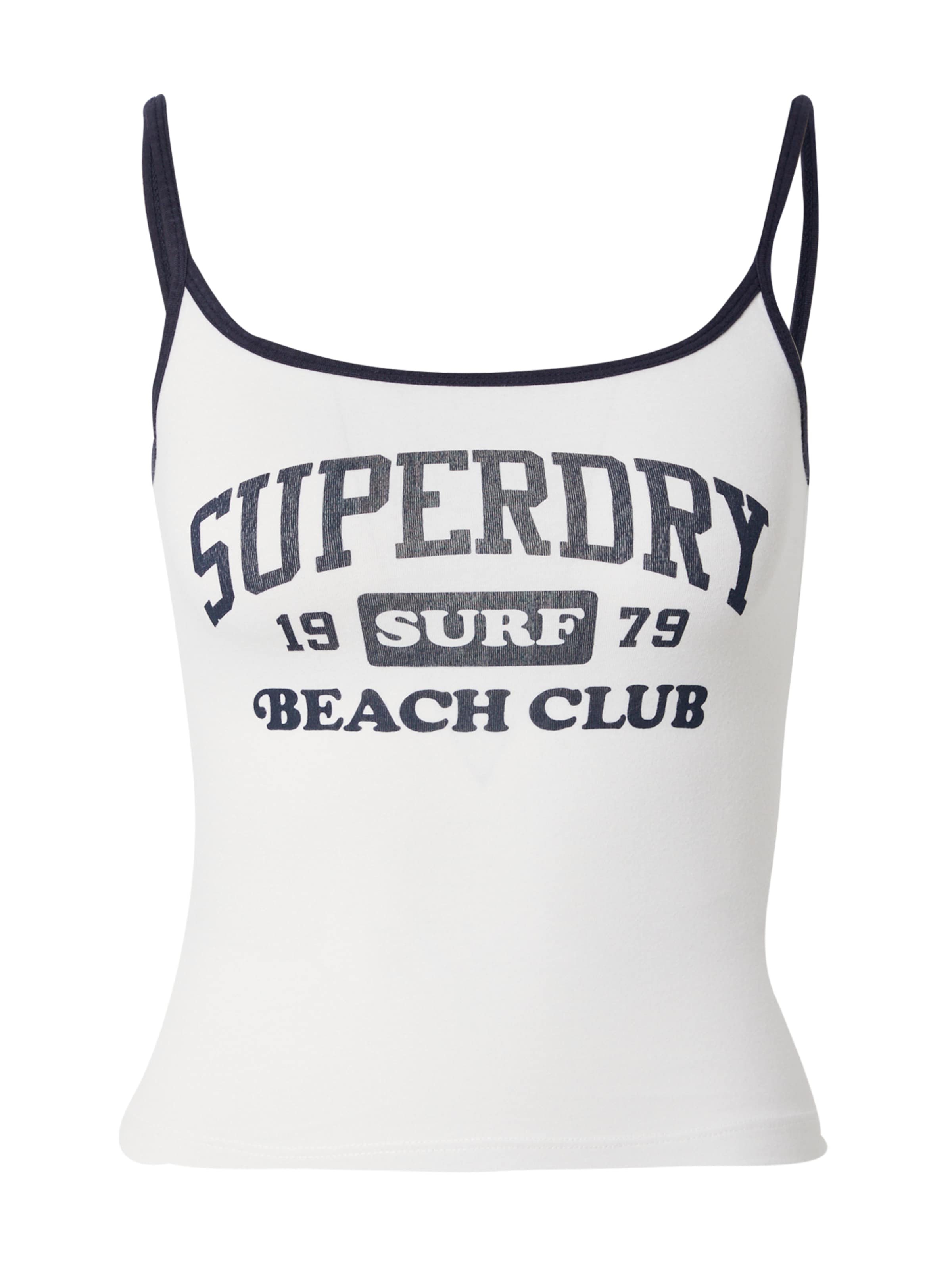 Superdry Top 'Essential' - Biela: predná strana