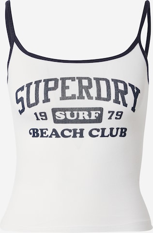 Superdry Top 'ESSENTIAL' in White: front