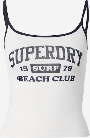 Haut 'ESSENTIAL' Superdry en blanc : devant