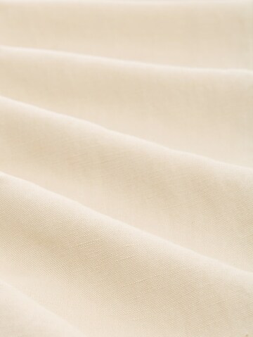 TOM TAILOR Loose fit Trousers with creases 'Lea' in Beige