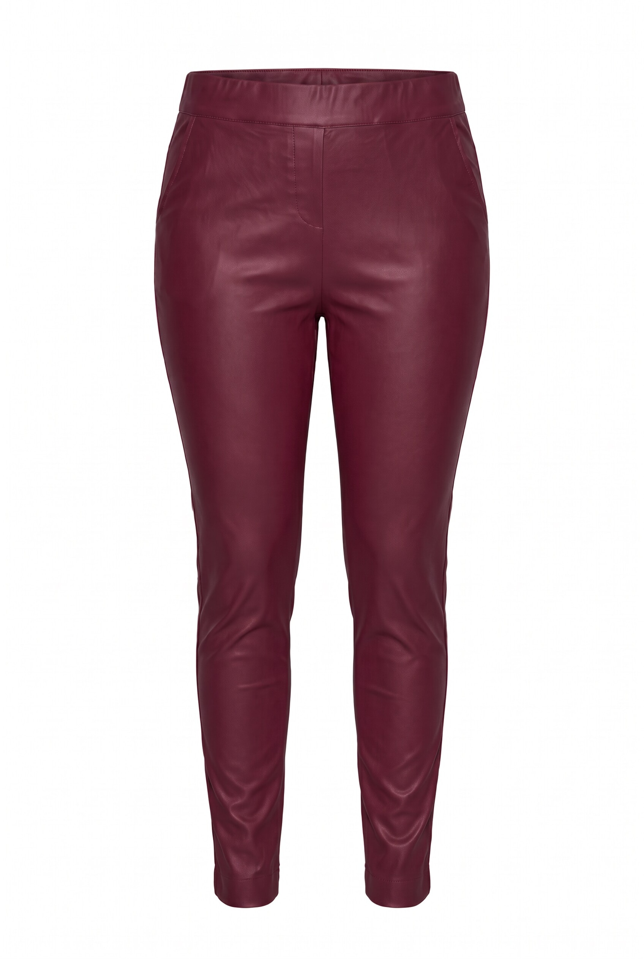 Ulla Popken Skinny Hose in Rot: Vorderseite