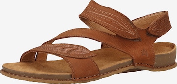 Sandales EL NATURALISTA en marron : devant