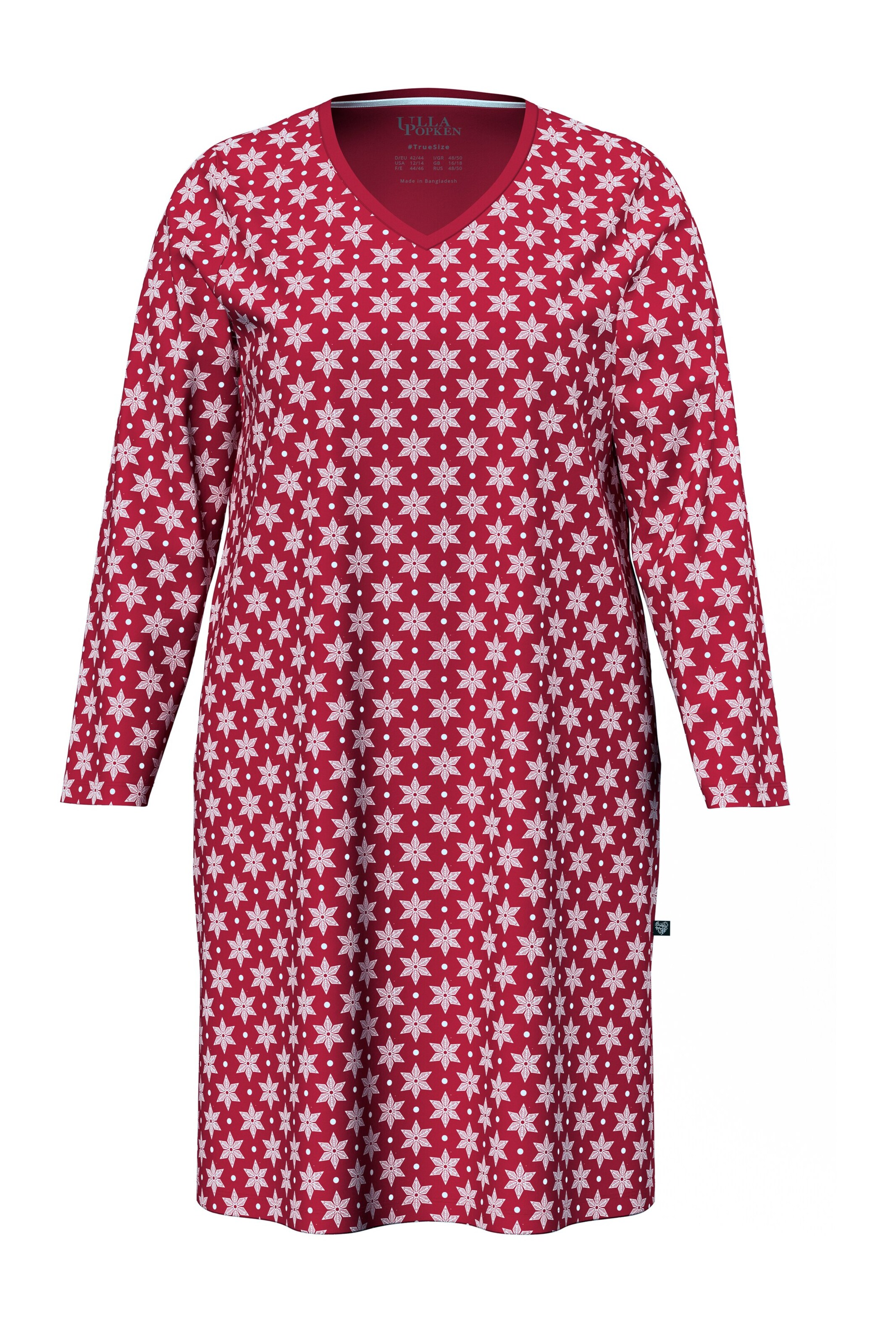 Ulla Popken Nightgown in Red: front
