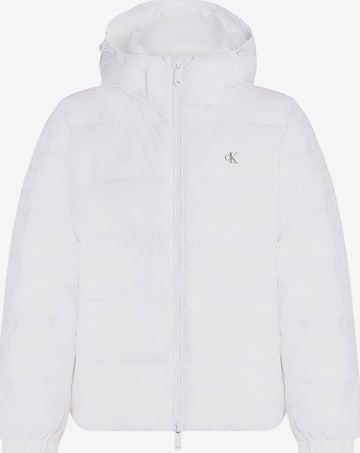 Calvin Klein Jeans Χειμερινό μπουφάν σε λευκό: μπροστά