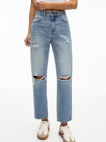Regular Jean Pull&Bear en bleu : devant