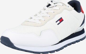 Tommy Jeans Ниски маратонки в бяло: отпред