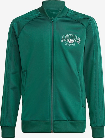 ADIDAS ORIGINALS Zip-Up Hoodie 'Coliate Graphic Sst' in Green / White, Item view