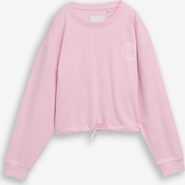 TOM TAILOR Sweatshirt in Pink: Vorderseite