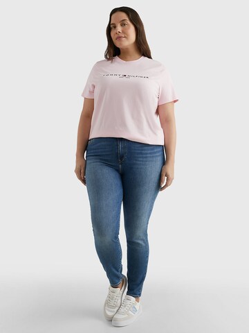 T-shirt Tommy Hilfiger Curve en rose