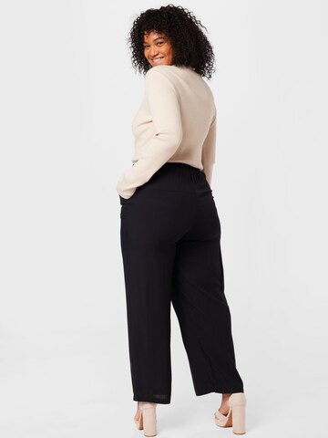 ONLY Carmakoma Wide leg Broek 'Marrakesh' in Zwart