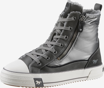 MUSTANG High-Top Sneakers in Grey: front