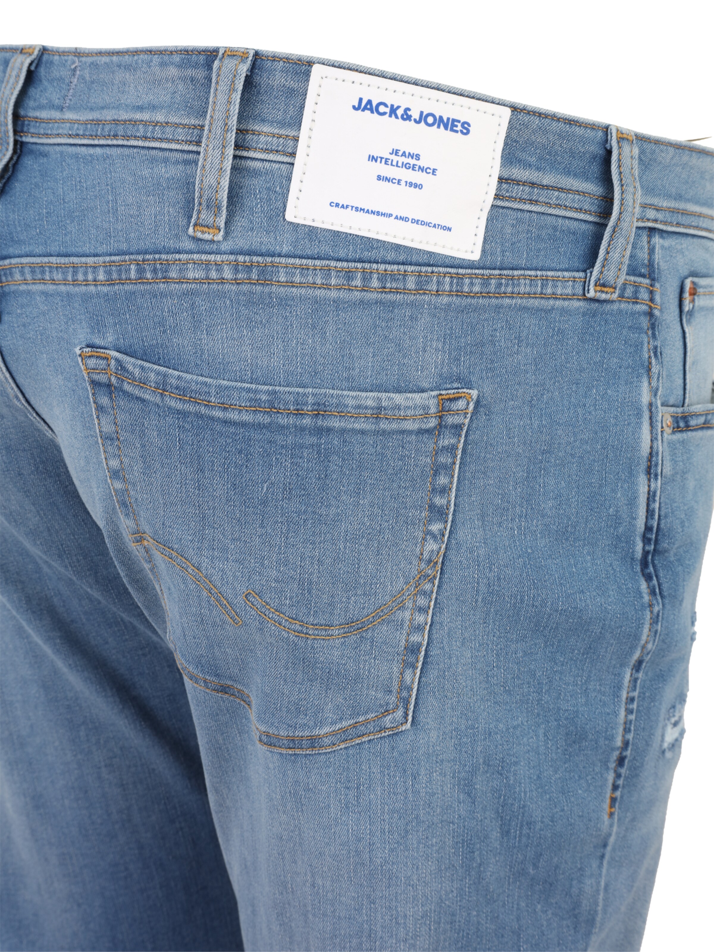 Jack & Jones Plus Slimfit Jeans 'JJILIAM JJORIGINAL' in Blauw