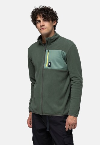 BULA Athletic Fleece Jacket in Green: front