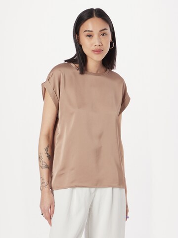 VILA Shirt 'ELLETTE' in Braun: Vorderseite