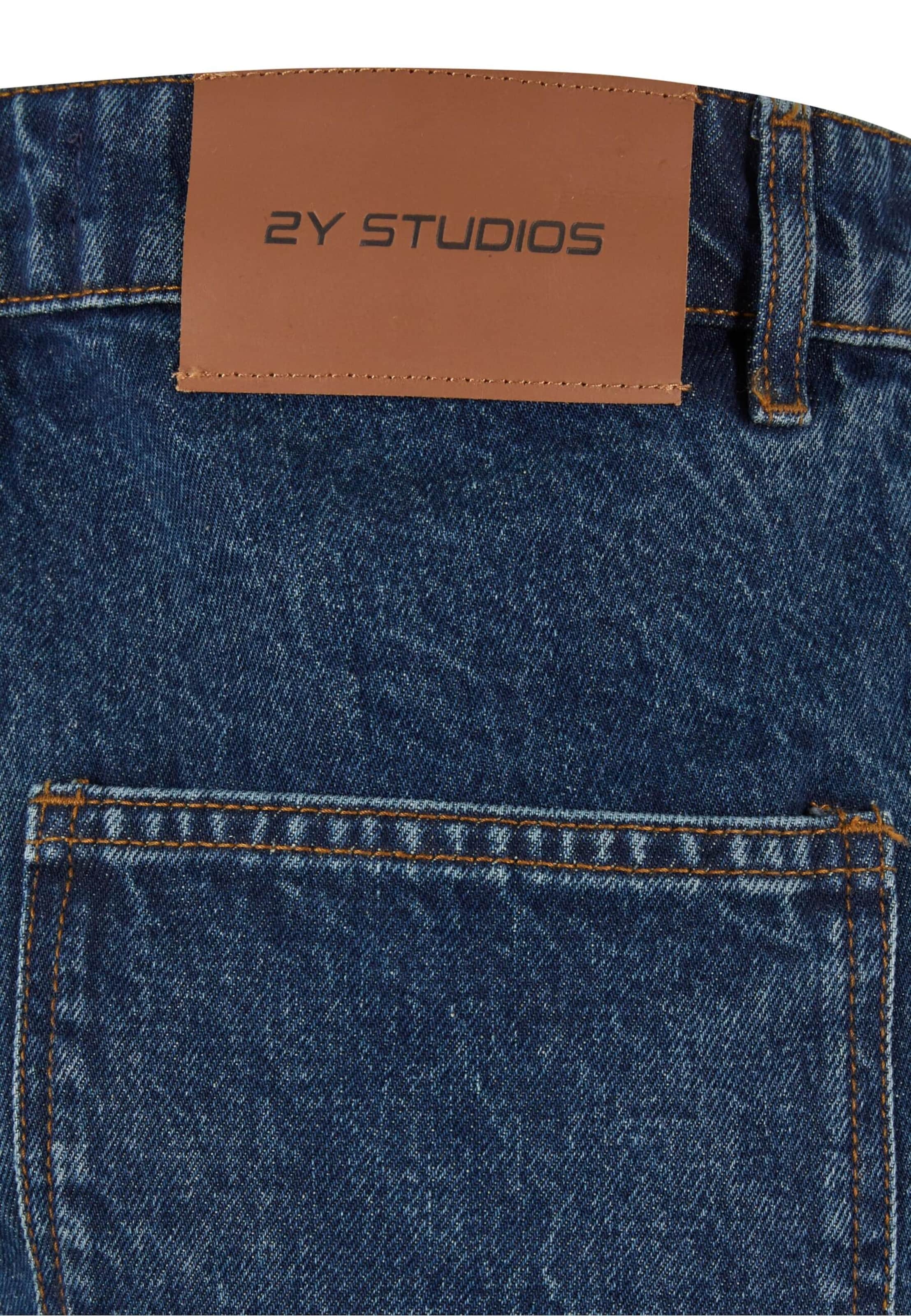 2Y Studios Loosefit Džíny 'Eladan' – modrá