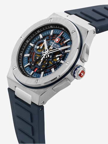 SWISS MILITARY HANOWA Analoog horloge 'Mission XFor-02' in Blauw
