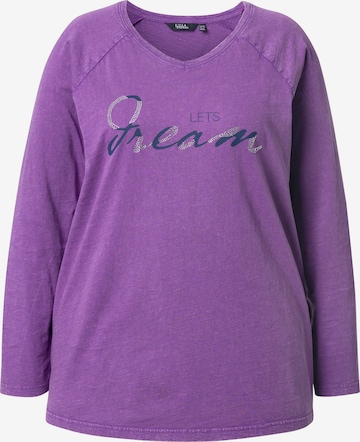T-shirt Ulla Popken en violet : devant