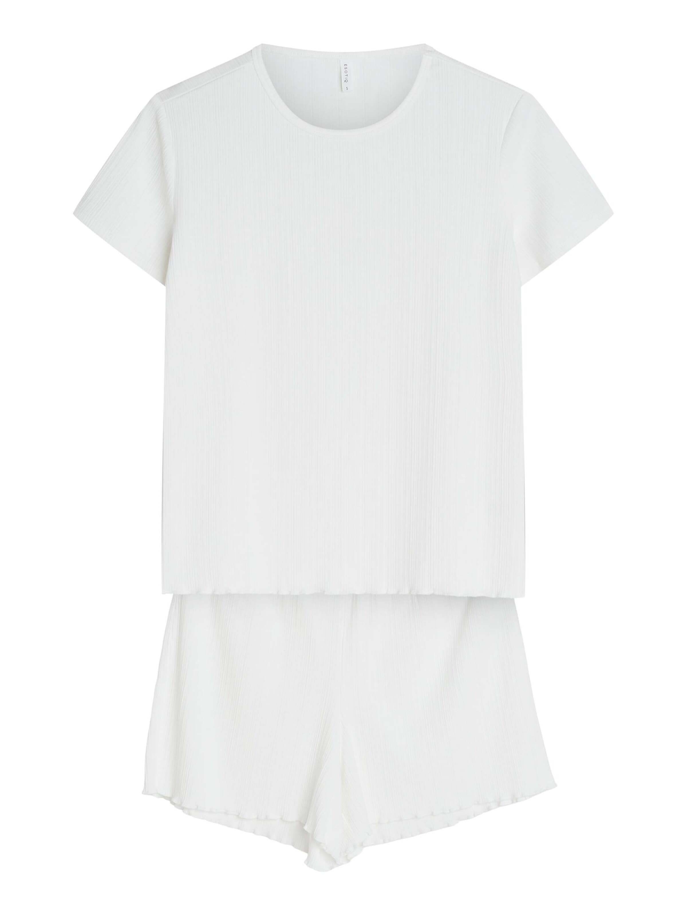 ESOTIQ Pyjama 'Pearl' in Wit