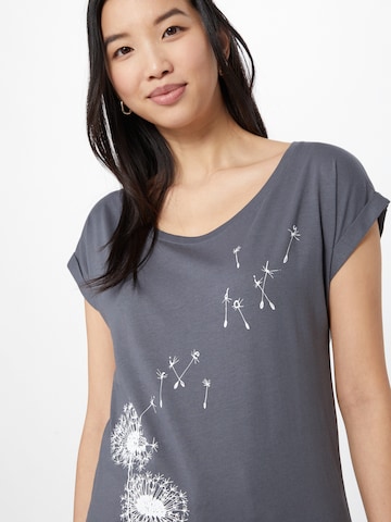 Iriedaily T-Shirt 'Pusteblume' in Grau