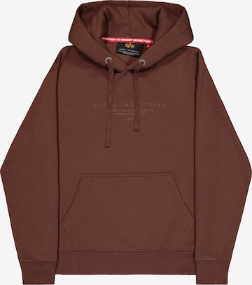 ALPHA INDUSTRIES Bluzka sportowa 'Dtm' w kolorze brązowy: przód
