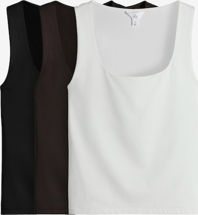 The Set Top u tamno smeđa / crna / bijela, Pregled proizvoda