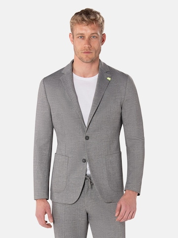 BENVENUTO Slim fit Suit Jacket in Grey: front