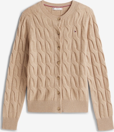 TOMMY HILFIGER Adīta jaka, krāsa - bēšs, Preces skats