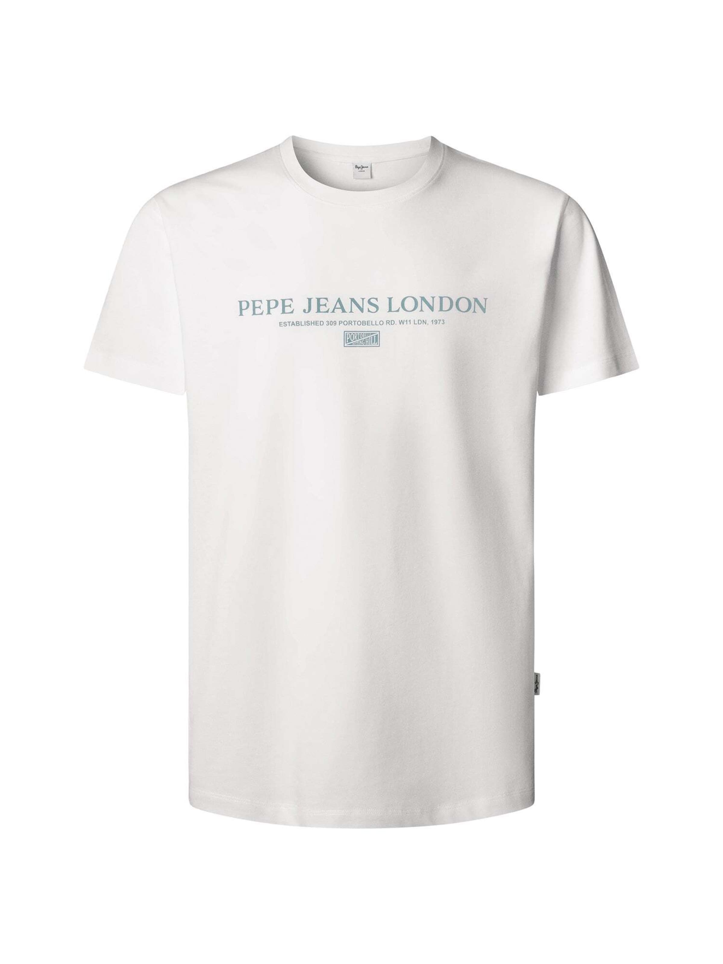 Pepe Jeans Shirt in de kleur Mintgroen / Wit, Productweergave