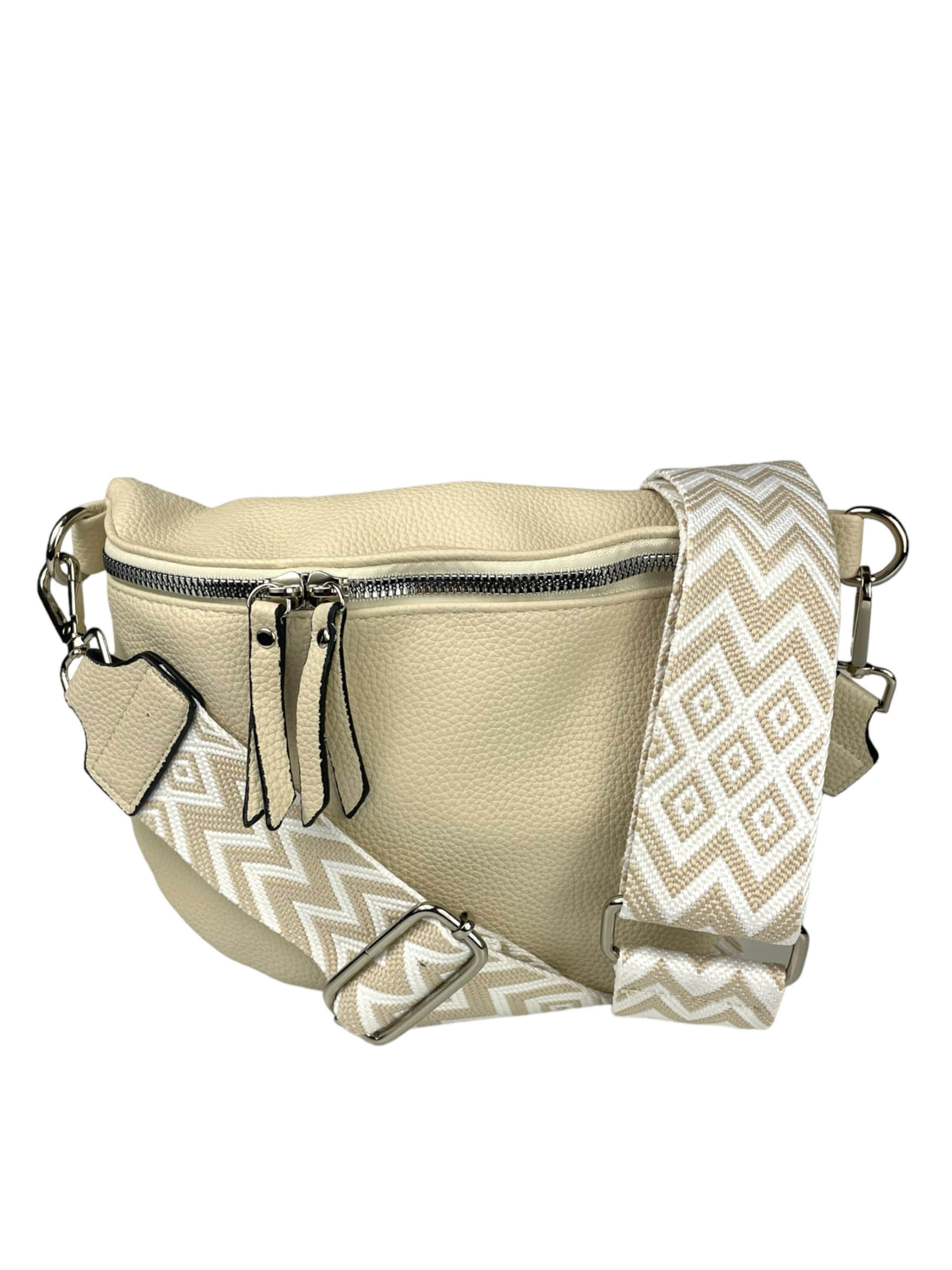 Kumixi Fanny Pack in Beige: front