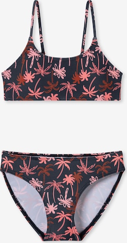 SCHIESSER Bustier-Bikini ' Aqua Teens Girl ' in Blau: Vorderseite