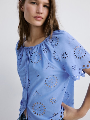 MANGO Bluza 'BROTES' | modra barva