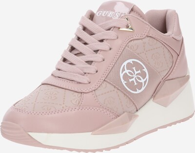 GUESS Låg sneaker i gammalrosa / vit, Produktvy