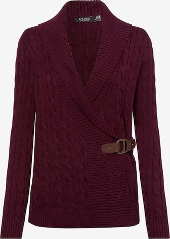 Lauren Ralph Lauren Gebreid vest in Rood: voorkant