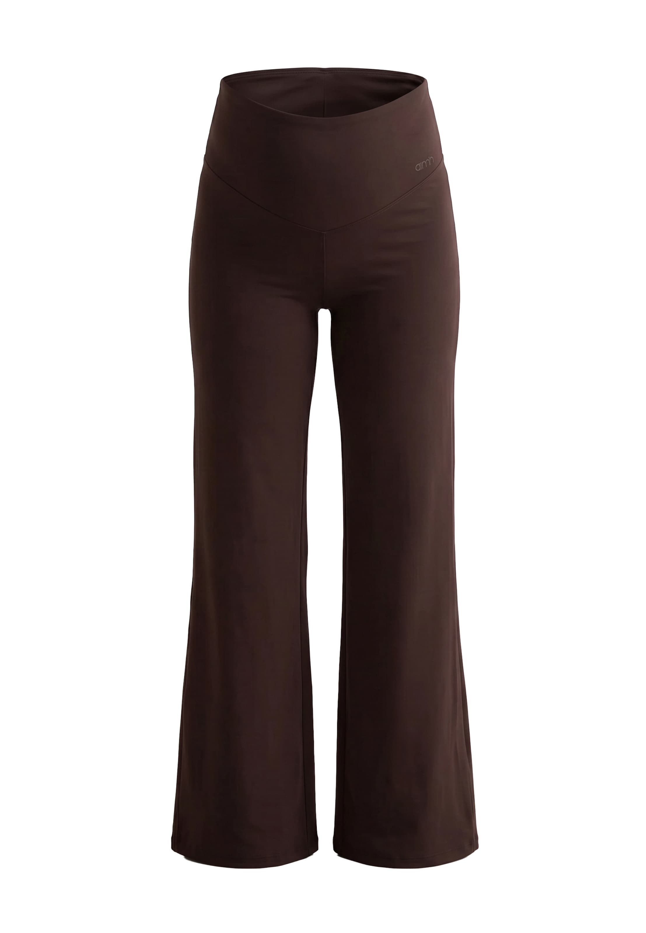 Wide Leg Pantalon Aim'n en marron : devant