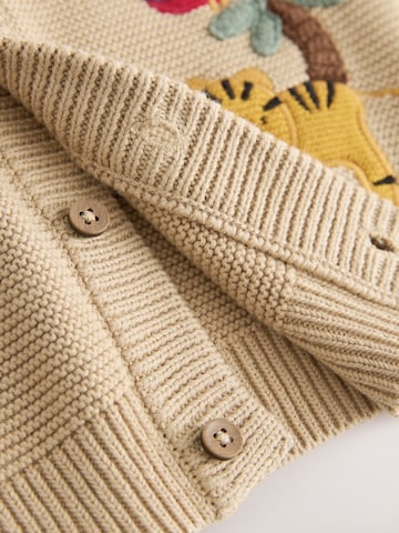 Next Gebreid vest in Bruin