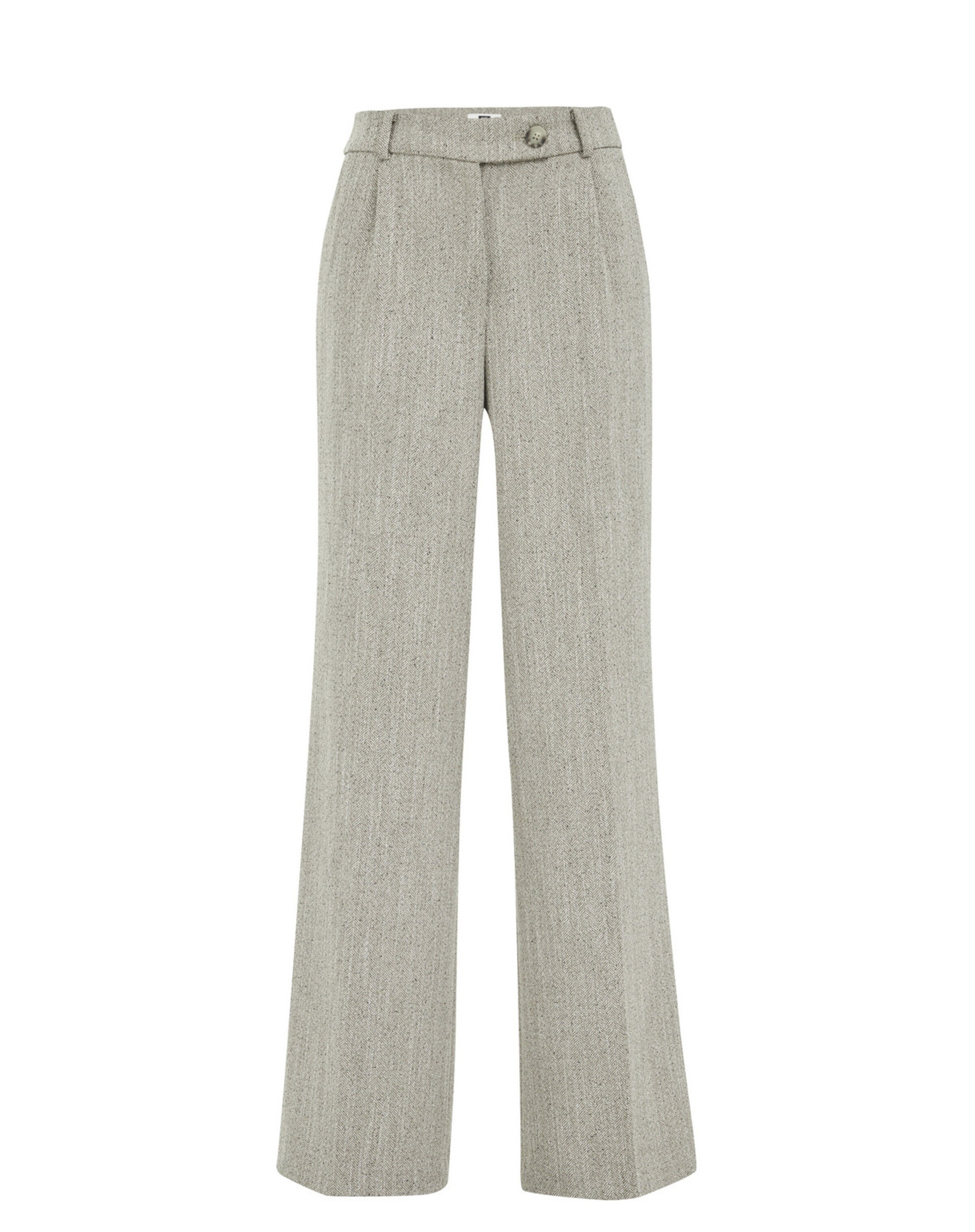 WE FashionWide Leg/ Široke nogavice Hlače - siva boja: prednji dio